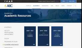 
							         Academic Resources - ABC Nashville - American Baptist College								  
							    