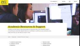 
							         Academic Resources & Support - Fayetteville ... - FTCC								  
							    