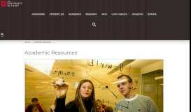 
							         Academic Resources - The University of Utah								  
							    