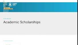 
							         Academic Scholarships – St Andrew's Cathedral School								  
							    