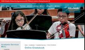 
							         Academic Services / Online gradebook								  
							    