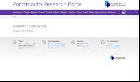 
							         Academic Skills Unit - Portsmouth Research Portal								  
							    