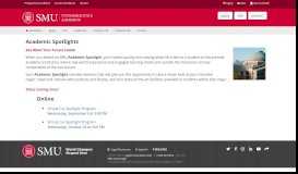 
							         Academic Spotlights - Southern Methodist University								  
							    