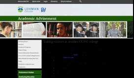 
							         Academic Standards & Evaluation - Taking courses at another CUNY ...								  
							    