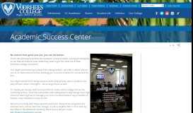 
							         Academic Success Center - Voorhees College								  
							    