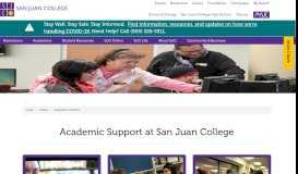 
							         Academic Support - San Juan College								  
							    