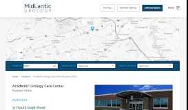 
							         Academic Urology Care Center Business Office - MidLantic Urology LLC								  
							    