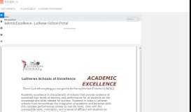 
							         AcademicExcellence - Lutheran School Portal - studylib.net								  
							    