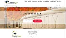 
							         AcademicKeys.com: Higher Education Jobs and University Jobs								  
							    