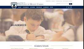 
							         Academics - Academy of Our Lady of Mount Carmel								  
							    
