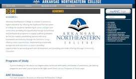 
							         Academics - Arkansas Northeastern College								  
							    