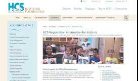 
							         Academics at HCS / Register at HCS - Horry County Schools								  
							    