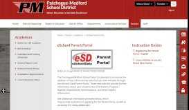 
							         Academics / eSchool Parent Portal - Patchogue-Medford School District								  
							    