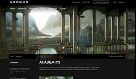 
							         Academics | Gnomon - Gnomon School of Visual Effects								  
							    