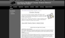 
							         Academics / Grade Portals - Northern Bedford County School District								  
							    