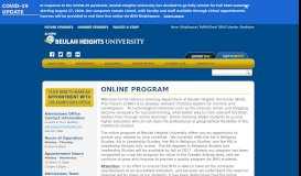 
							         Academics - Online Program - Beulah Heights University								  
							    