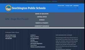 
							         Academics - Southington Public Schools								  
							    