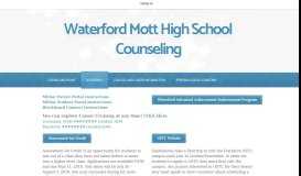 
							         Academics - Waterford Mott High School Counseling								  
							    