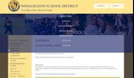 
							         Academics - Wissahickon School District								  
							    