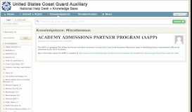 
							         ACADEMY ADMISSIONS PARTNER PROGRAM (AAPP) - Powered by ...								  
							    