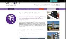 
							         Academy Admissions - Stratford School Academy								  
							    