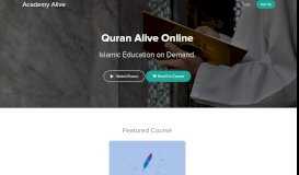 
							         Academy Alive: Quran Alive Online								  
							    