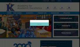
							         Academy for Academic Excellence - Home								  
							    