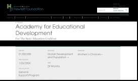 
							         Academy for Educational Development - for the Global Learning Portal ...								  
							    