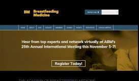 
							         Academy of Breastfeeding Medicine An International Physicians ...								  
							    