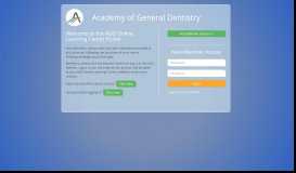 
							         Academy of General Dentistry Educationl Portal								  
							    