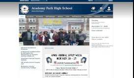 
							         Academy Park High School / Homepage								  
							    