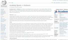 
							         Academy Sports + Outdoors - Wikipedia								  
							    