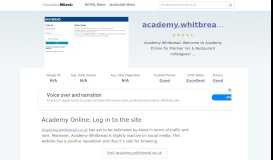 
							         Academy.whitbread.co.uk website. Whitbread Academy: Log ...								  
							    