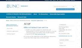 
							         ACAP | UNC Research								  
							    
