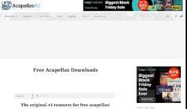 
							         ACAPELLAS4u: Your #1 Resource for FREE Acapellas to Download								  
							    