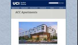 
							         ACC Apartments - UCI Housing								  
							    