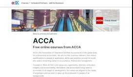 
							         ACCA - Free Courses from ACCA | edX								  
							    