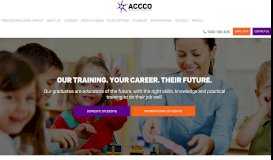
							         ACCCO: Child Care Courses | Online Childcare Courses Australia								  
							    