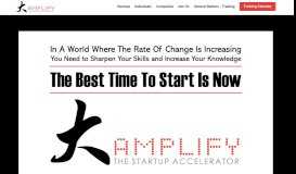 
							         Accelerate - Welcome to Amplify - The Startup Accelerator								  
							    