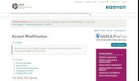 
							         Accent Modification - ASHA								  
							    