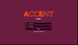 
							         Accent Single Sign On								  
							    