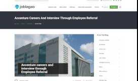 
							         Accenture careers and interview through Employee ... - Joblagao.com								  
							    