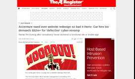 
							         Accenture sued over website redesign so bad it Hertz: Car ...								  
							    