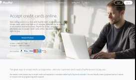 
							         Accept Credit Cards Online with PayPal Credit Card Processing								  
							    