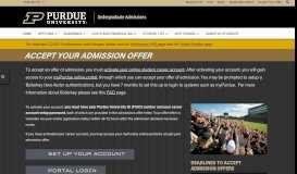 
							         Accept Your Admission Offer - Undergraduate Admissions - Purdue ...								  
							    