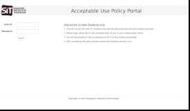 
							         Acceptable Use Policy Portal								  
							    