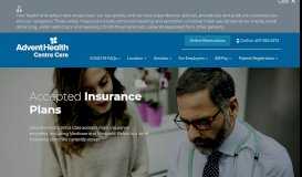 
							         Accepted Insurance Plans | AdventHealth Centra Care Urgent Care								  
							    