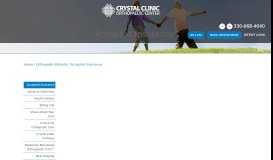 
							         Accepted Insurance Plans | Crystal Clinic Orthopedic								  
							    