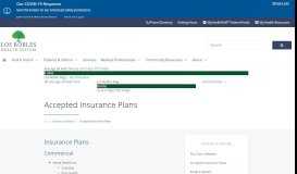 
							         Accepted Insurance Plans | Los Robles Regional Medical Center								  
							    
