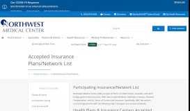 
							         Accepted Insurance Plans/Network List | Northwest Medical Center								  
							    